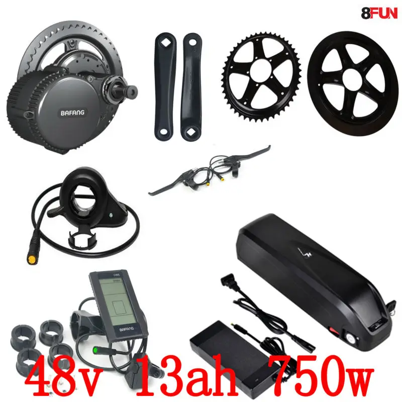 48V 750W BBS02B bafang mid drive electric motor kit + 48V 750W battery 48V 13AH hailong electric bike battery
48V 750W BBS02B bafang mid drive electric motor kit + 48V 750W battery 48V 13AH hailong electric bike battery