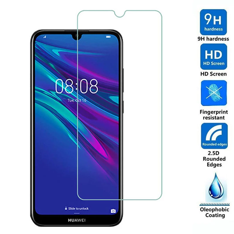 10pcs/lot Tempered Glass Original 9H High Quality Explosion-proof Protective Film Screen Protector for Huawei Y6 2019 | Мобильные