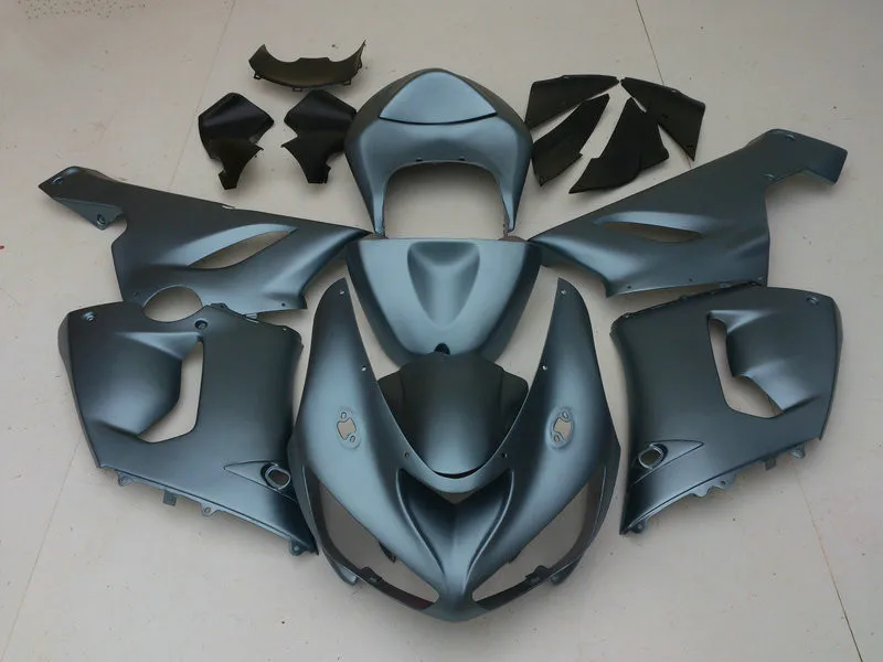 Мотоцикл обтекатель комплект для KAWASAKI Ninja ZX6R 636 05 06 ZX 6R 2005 2006 ABS Топ Матовый Черный