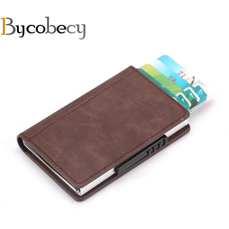 Bycobecy Magnetic Buckle Card Wallet Business Metal Card Purse Bank Card Box RFID Blocking Card Holder Minimalist Wallet Holder
Bycobecy Magnetic Buckle Card Wallet Business Metal Card Purse Bank Card Box RFID Blocking Card Holder Minimalist Wallet Holder