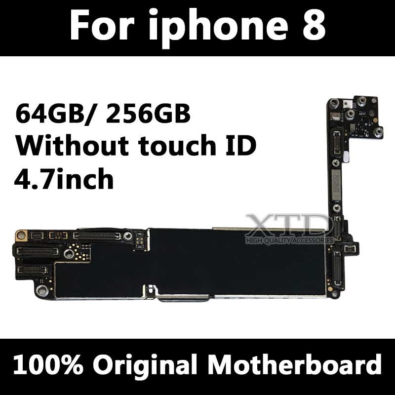 For iPhone 8 Motherboard 100% Original Unlocked Logic Board For iPhone 8 Mainboard 64GB / 256GB Without Touch ID
For iPhone 8 Motherboard 100% Original Unlocked Logic Board For iPhone 8 Mainboard 64GB / 256GB Without Touch ID