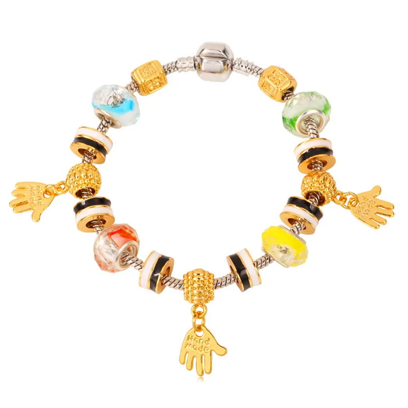 U7 DIY Beads Charms Bracelet Gold Color Fashion Jewelry Wholesale Hand Made Small Hand Bracelet Women Gift H625
U7 DIY Beads Charms Bracelet Gold Color Fashion Jewelry Wholesale Hand Made Small Hand Bracelet Women Gift H625