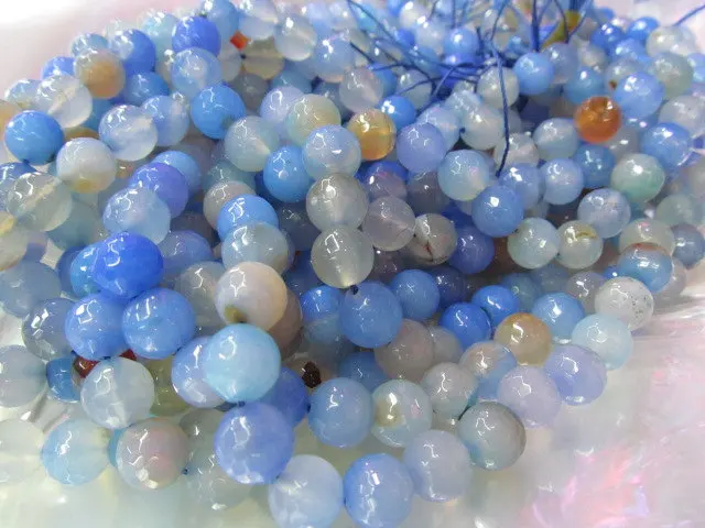 

Много огненных агатовых бусин, круглый шар, ярко-синий цвет, Женский 10 мм-5 нитей, 16 дюймов/на нить