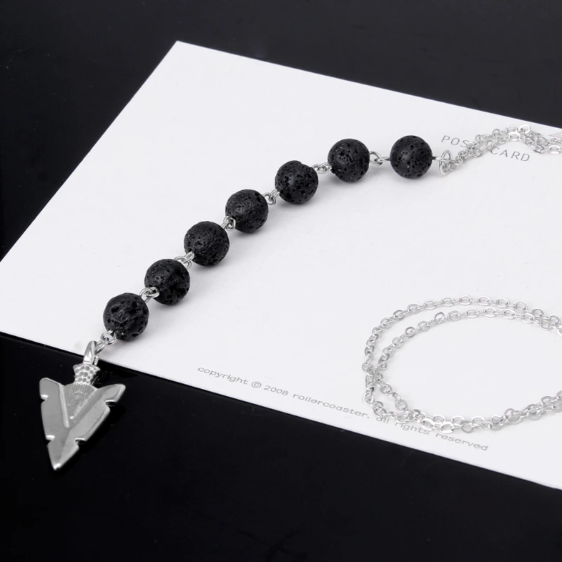 1pc New Arrow 7 Chakra Lava Rock Stone Necklace Women Essential Oil Diffuser Jewelry
1pc New Arrow 7 Chakra Lava Rock Stone Necklace Women Essential Oil Diffuser Jewelry