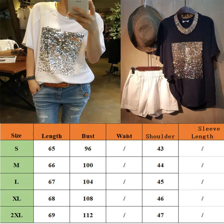 Summer 2019 new Korean version of the loose large size cotton sequins bamboo cotton white t-shirt female short-sleeved fitness
Summer 2019 new Korean version of the loose large size cotton sequins bamboo cotton white t-shirt female short-sleeved fitness