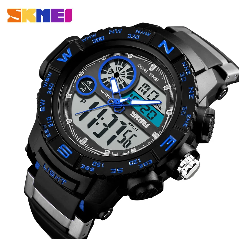 SKMEI Luxury LED Digital Quartz Men Watch Outdoor Sports Chronograph Waterproof Clock Military Wristwatches Relogio Masculino
SKMEI Luxury LED Digital Quartz Men Watch Outdoor Sports Chronograph Waterproof Clock Military Wristwatches Relogio Masculino