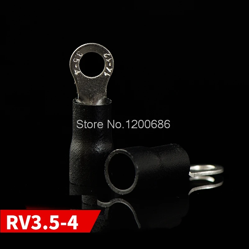 4.2MM Hole Ring RV3.5-4 round pre-insulated terminal O-type cold-pressing terminal Copper nose RV4-4 100 pcs / bag
4.2MM Hole Ring RV3.5-4 round pre-insulated terminal O-type cold-pressing terminal Copper nose RV4-4 100 pcs / bag