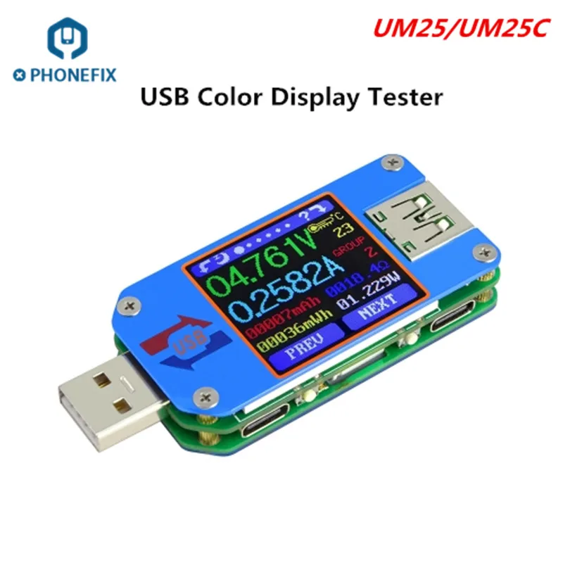 UM25 UM25C USB 2,0 Тип-C ЖК-дисплей Вольтметр Амперметр Напряжение измеритель тока, для батареи зарядки измерения Кабельный тестер сопротивления
UM25 UM25C USB 2,0 Тип-C ЖК-дисплей Вольтметр Амперметр Напряжение измеритель тока, для батареи зарядки измерения Кабельный тестер сопротивления