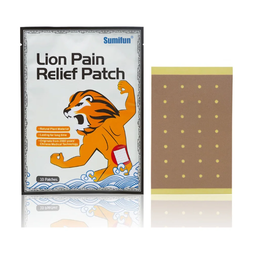 10Pcs/bag Lion Pain Rlieving Arthritis Self Adhesive Medical Plaster Pain Relief Patch Sore Muscles Plaster Chinese Medicine
10Pcs/bag Lion Pain Rlieving Arthritis Self Adhesive Medical Plaster Pain Relief Patch Sore Muscles Plaster Chinese Medicine