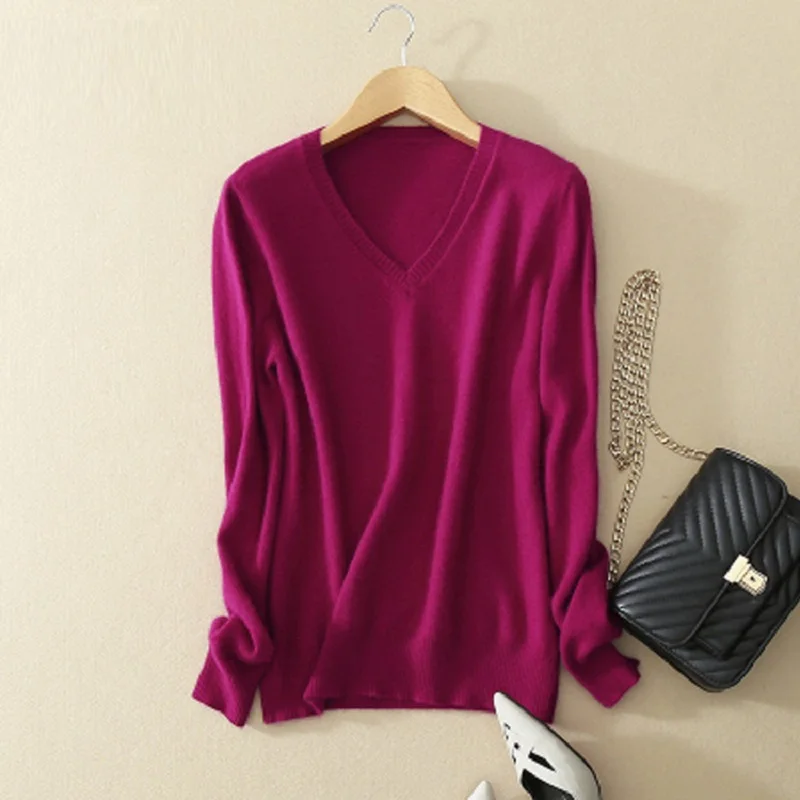 2021wool sweater female solid color pullover V-neck sweater female long-sleeved sweater
2021wool sweater female solid color pullover V-neck sweater female long-sleeved sweater