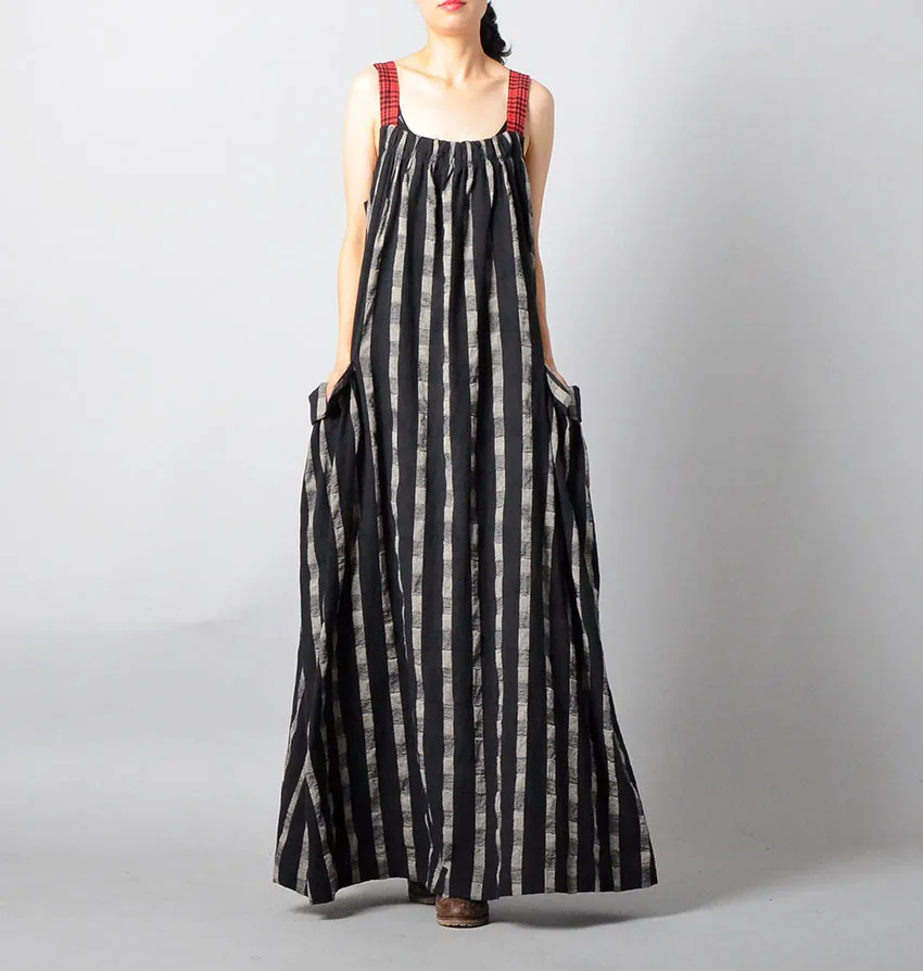 Women Striped Plaid Patchwork Printed Dress 2018 Summer Cotton Linen Casual Vintage Women Spaghetti Strap Maxi Sleeveless Dress
Women Striped Plaid Patchwork Printed Dress 2018 Summer Cotton Linen Casual Vintage Women Spaghetti Strap Maxi Sleeveless Dress