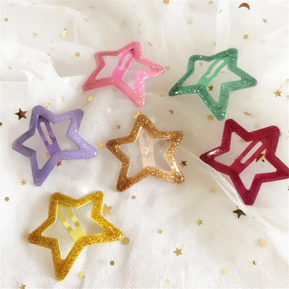 

2PCS Kids Pentagram Hair Clips Children Barrettes BB Clips Hairpins Bang Side Hairgrips Girls Headwear Styling Accessories Gifts