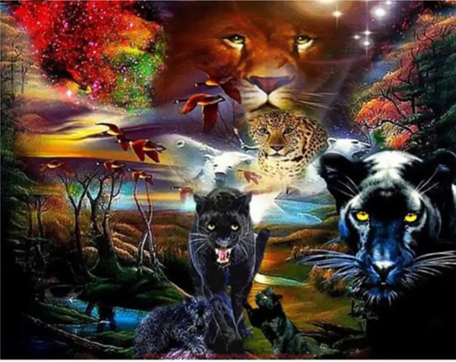 Diamond Mosaic Diy Diamond Embroidery Panther And Its Friends Full Diamond Painting Cross Stitch Rhinestone Home Decoration
Diamond Mosaic Diy Diamond Embroidery Panther And Its Friends Full Diamond Painting Cross Stitch Rhinestone Home Decoration