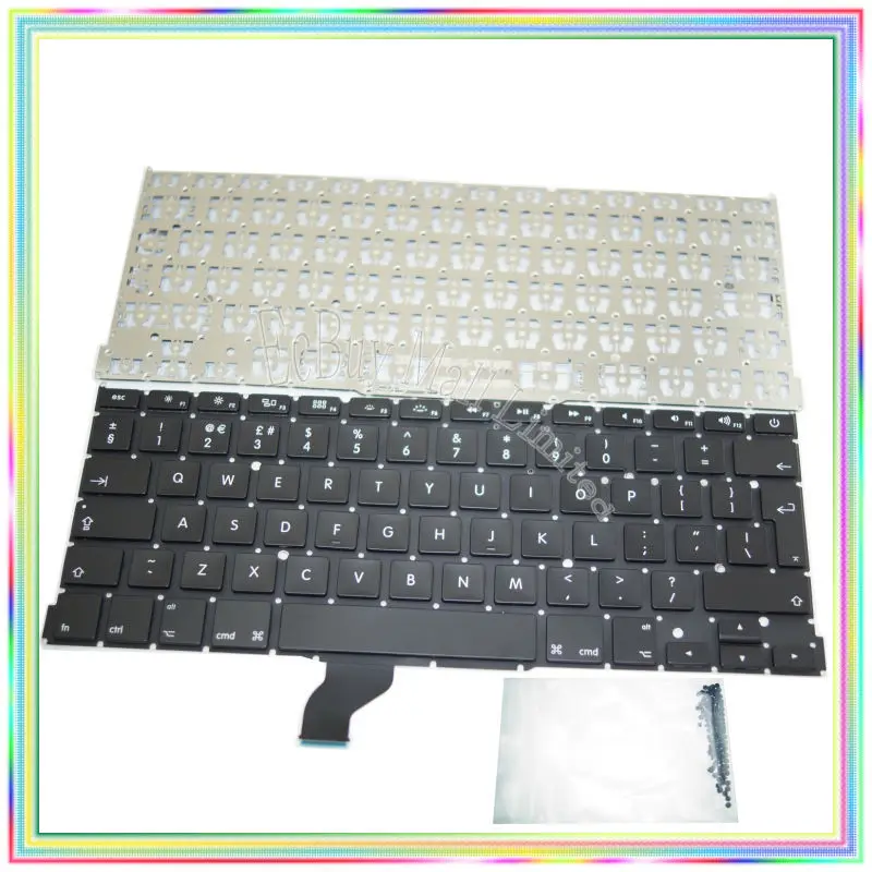 Новая Британская клавиатура без подсветки и винтов для Macbook Retina 13,3 "A1502 2013-15 лет
Новая Британская клавиатура без подсветки и винтов для Macbook Retina 13,3 "A1502 2013-15 лет