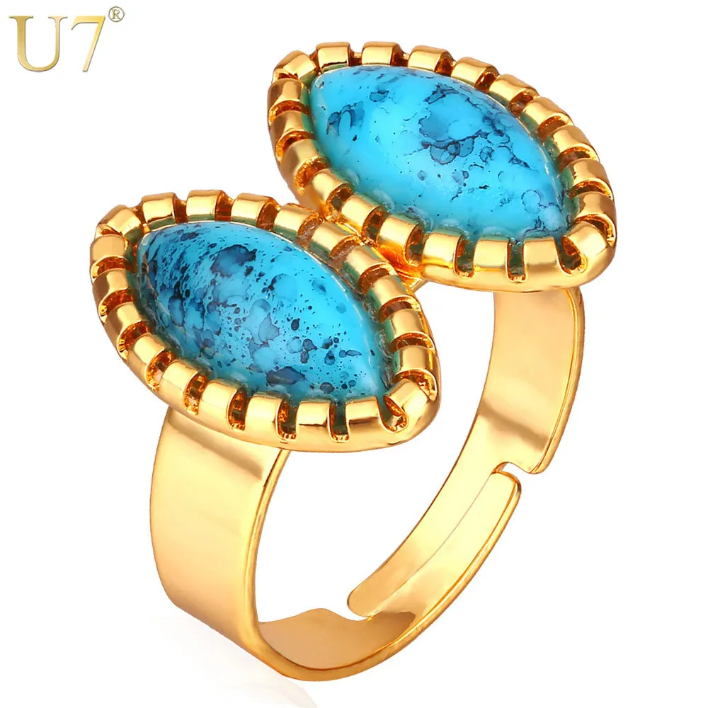 U7 Engagement /Wedding Rings Trendy Gold Color Fashion Party Blue Stone Rings For Women Turkish Jewelry R389
U7 Engagement /Wedding Rings Trendy Gold Color Fashion Party Blue Stone Rings For Women Turkish Jewelry R389