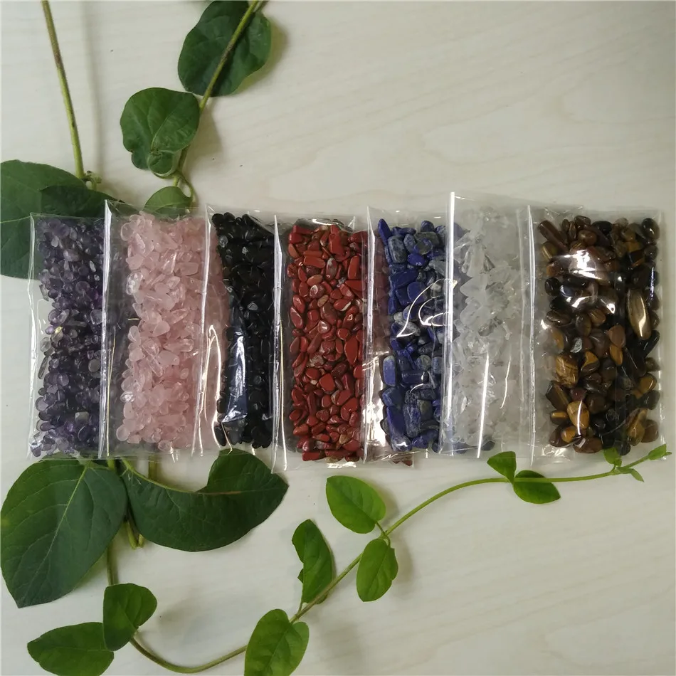 700g Crystal Gravel Rose Quartz Amethyst Stone Crystals Stones Tiger Eye Lapislazuli Agate Black Obsidian Wicca Cristal Islande | Дом и сад