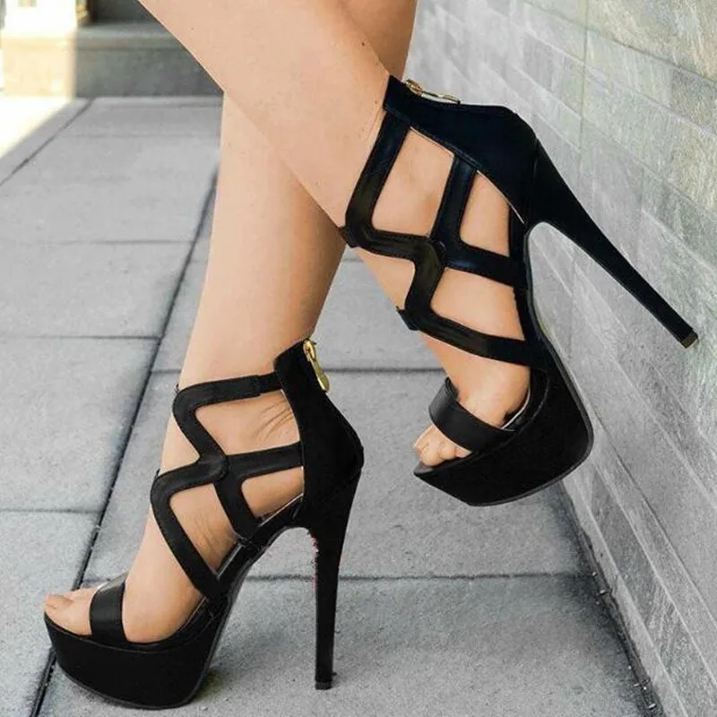FGHGF 2019 new, plus-size, summer sexy women's stiletto 16cm fashion stripper party stiletto women's platform sandals
FGHGF 2019 new, plus-size, summer sexy women's stiletto 16cm fashion stripper party stiletto women's platform sandals