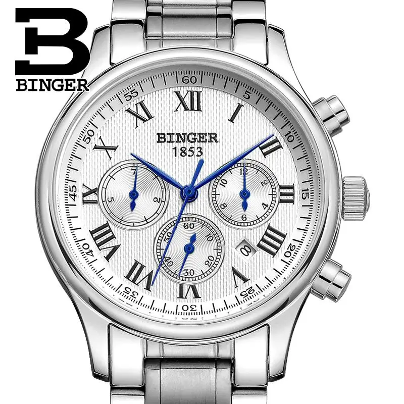 Switzerland men's watch luxury brand Wristwatches BINGER Mechanical Wristwatches full stainless steel Waterproof B6036-15
Switzerland men's watch luxury brand Wristwatches BINGER Mechanical Wristwatches full stainless steel Waterproof B6036-15
