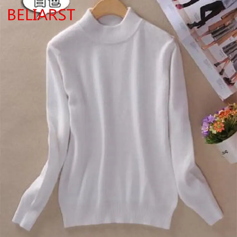 BELIARST New Brand Women Sweater Wool sweater Large Size Thin Pink Pullover Femme 2XL Main Cashmere Knitted Sweater Women 
BELIARST New Brand Women Sweater Wool sweater Large Size Thin Pink Pullover Femme 2XL Main Cashmere Knitted Sweater Women