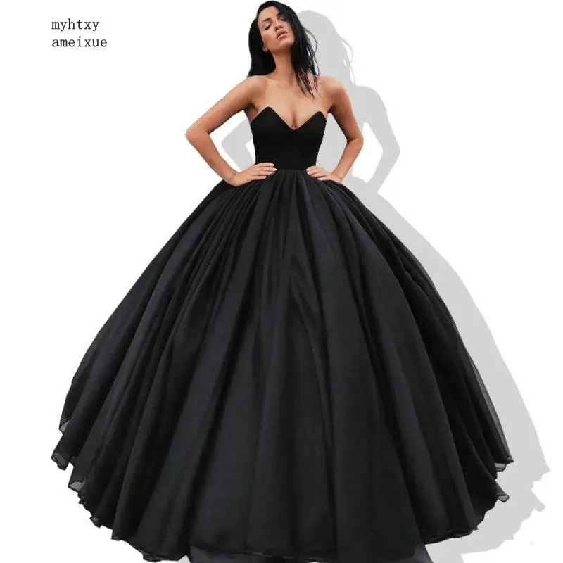 Black Sweetheart Sleeveless Floor Length Sexy Ball Gown Satin Evening Dresses With Lace Up Back Prom Cheap Engagement Dress
Black Sweetheart Sleeveless Floor Length Sexy Ball Gown Satin Evening Dresses With Lace Up Back Prom Cheap Engagement Dress
