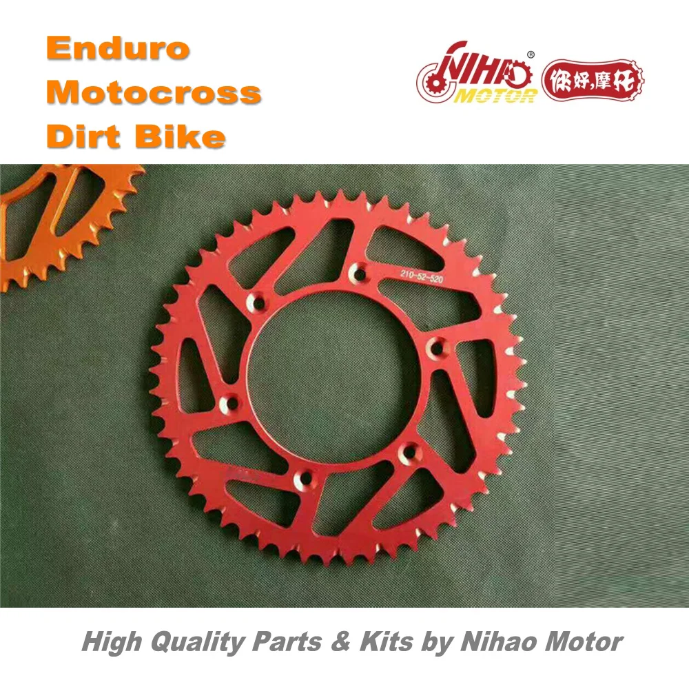 OT-12 Motocross Parts 52T Rear Sprocket alloy 7075 T6 for HONDA CRF250 450 KAYO Asiawing Enduro Kit Dirt bike spare cross
OT-12 Motocross Parts 52T Rear Sprocket alloy 7075 T6 for HONDA CRF250 450 KAYO Asiawing Enduro Kit Dirt bike spare cross