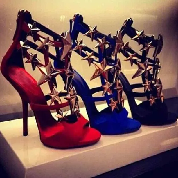 Big Size 10 Real Photo Hot Selling Black Red Blue Suede Leather High Heel Sandals Gold Star Cone Heel Formal Dress Shoes
Big Size 10 Real Photo Hot Selling Black Red Blue Suede Leather High Heel Sandals Gold Star Cone Heel Formal Dress Shoes