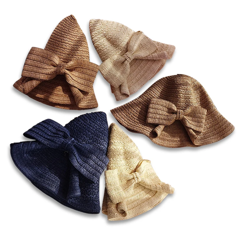 dropshipping Summer vacation tour sun hats for women foldable bowknot straw hat girl casual travel wide large brim beach hat
dropshipping Summer vacation tour sun hats for women foldable bowknot straw hat girl casual travel wide large brim beach hat