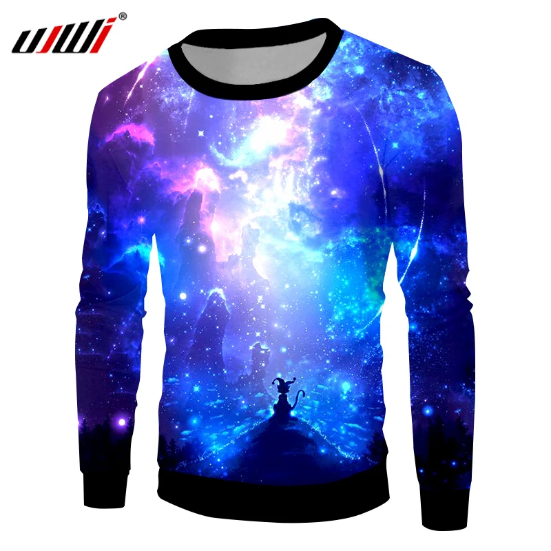 UJWI Fashion Blue Space Galaxy Pullovers Men's Print 3d Sweatshirt Hombre Long Shirts Unisex Harajuku Crewneck Sweats Sudadera
UJWI Fashion Blue Space Galaxy Pullovers Men's Print 3d Sweatshirt Hombre Long Shirts Unisex Harajuku Crewneck Sweats Sudadera