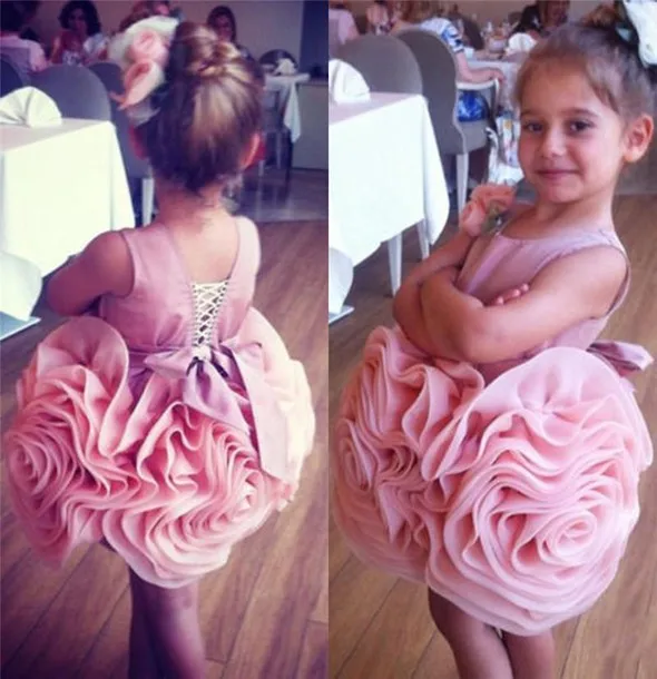 Pink Flower Girl Dresses For Weddings Ball Gown Short Mini Organza Bow Ruffles First Communion Dresses For Little Girls
Pink Flower Girl Dresses For Weddings Ball Gown Short Mini Organza Bow Ruffles First Communion Dresses For Little Girls