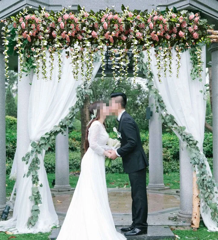 Wedding rose with grass green artifical sunflower strips for pavillion Wedding canopy flower decoration Event Props 3M x 24cm
Wedding rose with grass green artifical sunflower strips for pavillion Wedding canopy flower decoration Event Props 3M x 24cm