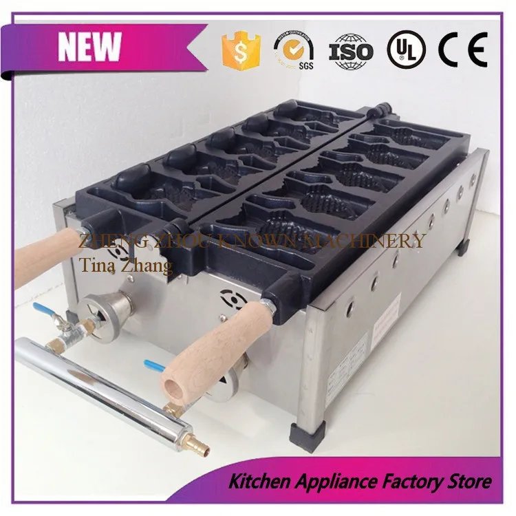 Best seller stainless steel big mouth 5 plates taiyaki Fish Waffle Maker taiyaki machine
Best seller stainless steel big mouth 5 plates taiyaki Fish Waffle Maker taiyaki machine