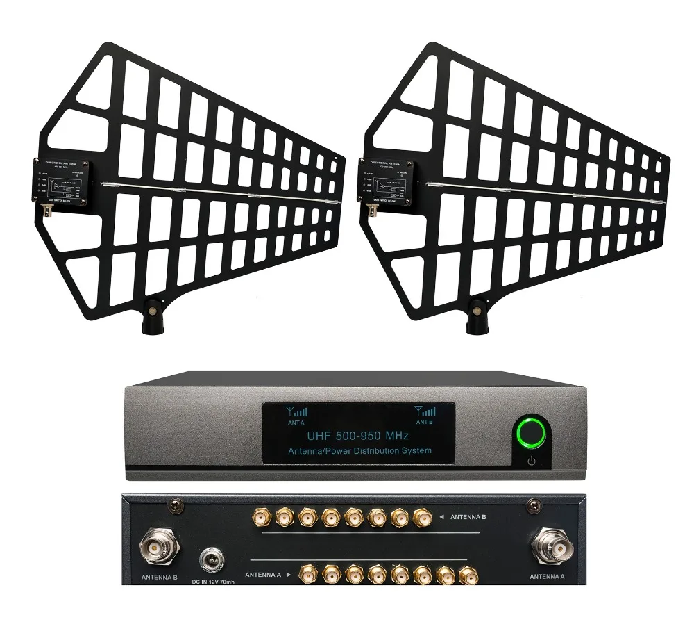 Beautiful 500MHz-950MHz Directional Antenna Distributor Digital for 8 Sets Wireless Microphone System Mic Splitter Collector
Beautiful 500MHz-950MHz Directional Antenna Distributor Digital for 8 Sets Wireless Microphone System Mic Splitter Collector
