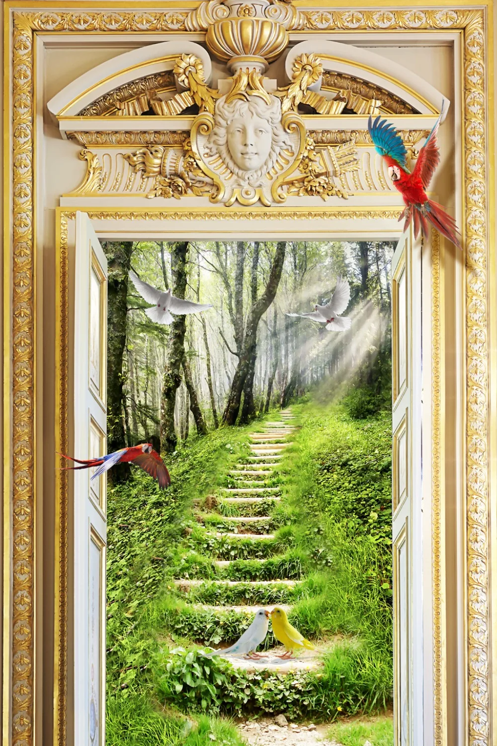 High Quality Costom Europe style scenery door curtains for living room relief 3d curtains
High Quality Costom Europe style scenery door curtains for living room relief 3d curtains