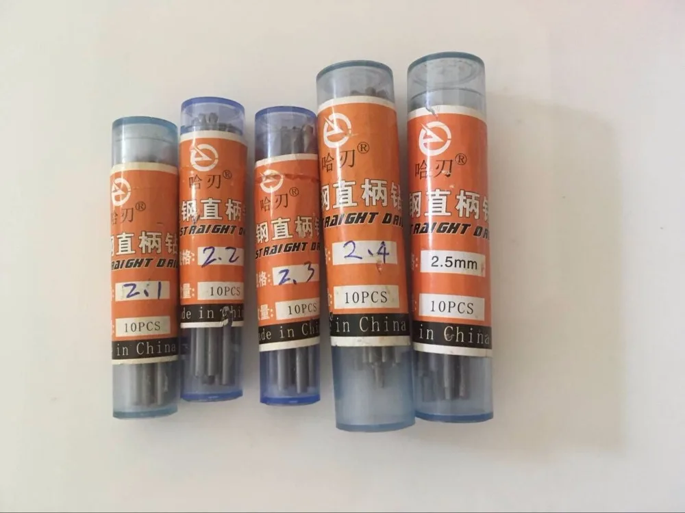 50pcs 2.1/2.2/2.3/2.4/2.5mm Each 10pc HSS Straight Shank Twist Drill Bit Tiny Little Drilling Tool 
50pcs 2.1/2.2/2.3/2.4/2.5mm Each 10pc HSS Straight Shank Twist Drill Bit Tiny Little Drilling Tool