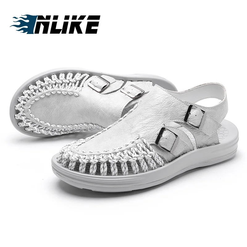 Men Casual Shoes Men Sandals Fashion Handmade Weaving Design Breathable Casual Beach Shoes
Men Casual Shoes Men Sandals Fashion Handmade Weaving Design Breathable Casual Beach Shoes