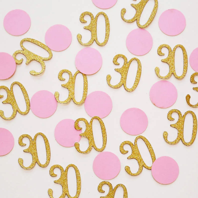 30th Birthday Confetti. 30 birthday decor. Gold glitter confetti. Gold and pink 30. number and circle confetti. tbale decor c22
30th Birthday Confetti. 30 birthday decor. Gold glitter confetti. Gold and pink 30. number and circle confetti. tbale decor c22