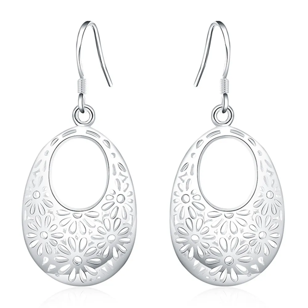 Wholesale NEW ARRIVE gift silver earring jewelry beauty drop hollow leaf for women Lady retro hook wedding Party best gift E581
Wholesale NEW ARRIVE gift silver earring jewelry beauty drop hollow leaf for women Lady retro hook wedding Party best gift E581