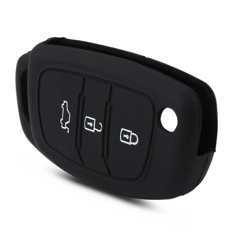 3-кнопочный силиконовый Автомобильный Дистанционный флип-брелок чехол для Hyundai