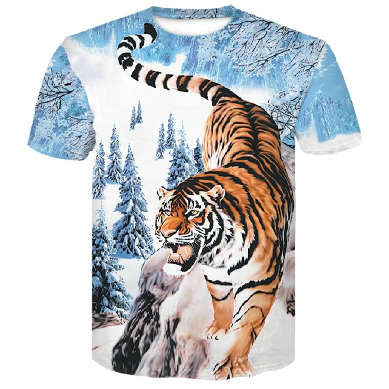Tiger T Shirt Men 3d prined 2019 New T-Shirt Short Sleeve O-Neck Fashion Hip Hop Summer Tops Tees Casual 3D Wolf Male shirt
Tiger T Shirt Men 3d prined 2019 New T-Shirt Short Sleeve O-Neck Fashion Hip Hop Summer Tops Tees Casual 3D Wolf Male shirt