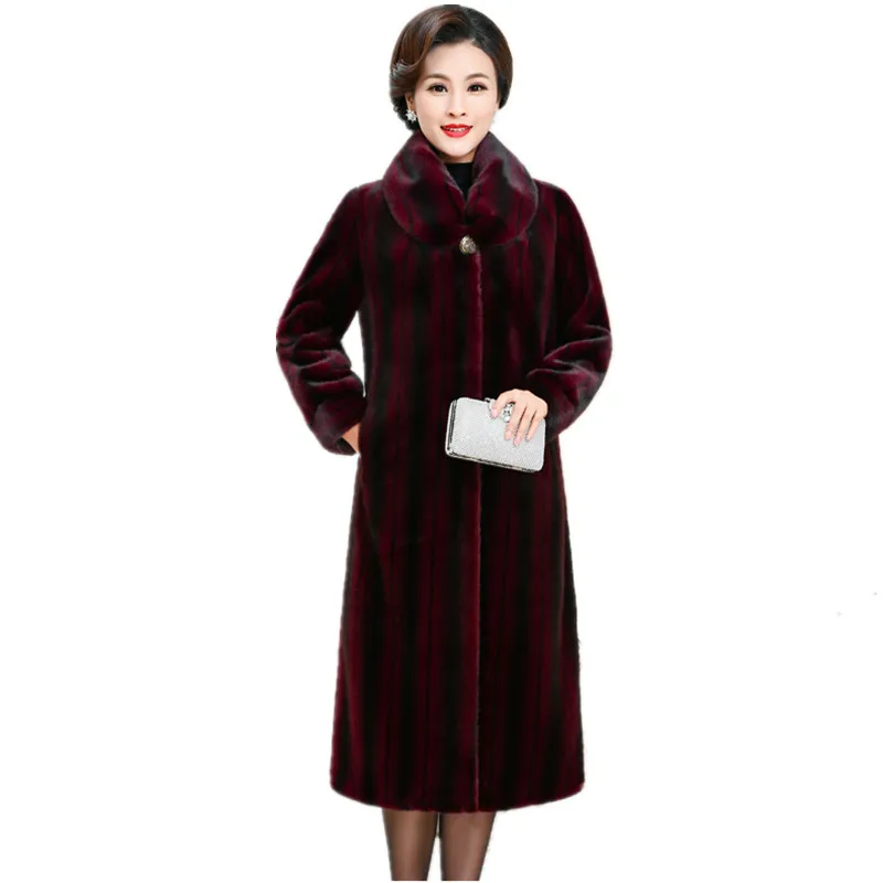 Haute couture Women fur coat long winter fur coats Korean style Luxury clothes Imitation mink Womens faux fur jacket warm K4248
Haute couture Women fur coat long winter fur coats Korean style Luxury clothes Imitation mink Womens faux fur jacket warm K4248