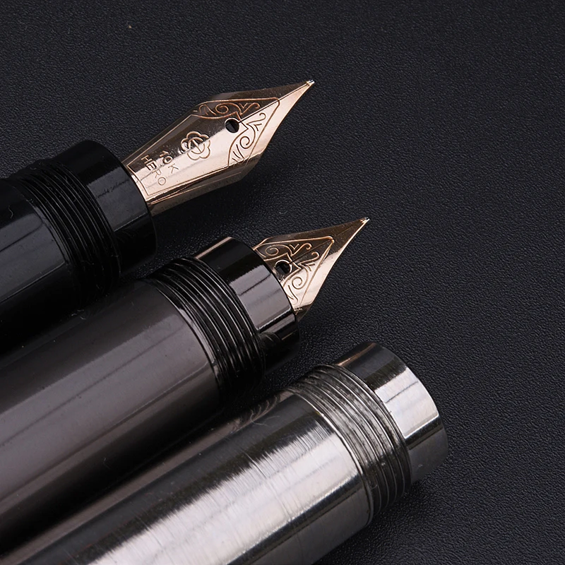 Hero Luxury Full Metal Body Fountain Pen 10K Gold Nib Ink Writing Hidden rotary ink absorber Business office stationery pen H718
Hero Luxury Full Metal Body Fountain Pen 10K Gold Nib Ink Writing Hidden rotary ink absorber Business office stationery pen H718