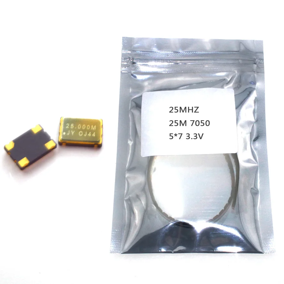 Активный кварцевый генератор SMD 5070, OSC 25 МГц 25 м 7050 5*7 3,3 В 25ppm, 10 шт.
Активный кварцевый генератор SMD 5070, OSC 25 МГц 25 м 7050 5*7 3,3 В 25ppm, 10 шт.