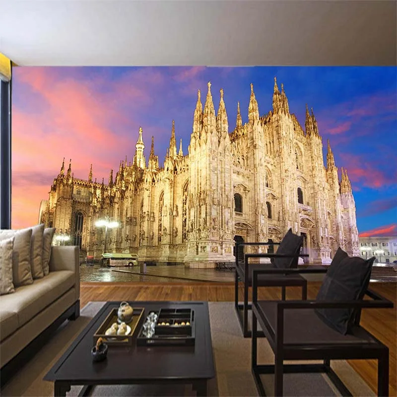 3D space Milan magnificent church wallpaper mural landscape photo mural TV sofa background living room bedroom silk wall paper
3D space Milan magnificent church wallpaper mural landscape photo mural TV sofa background living room bedroom silk wall paper