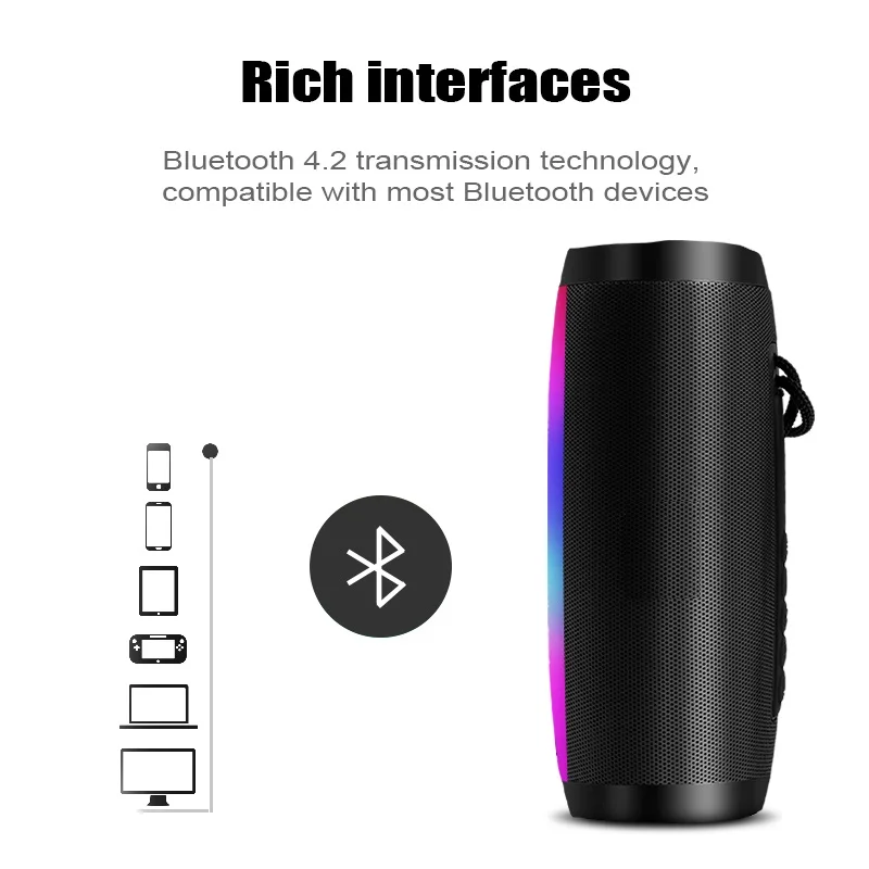 Wireless Bluetooth Speaker 3D Stereo Music Surround Support TF AUX FM USB Portable Music Player Loudspeaker
Wireless Bluetooth Speaker 3D Stereo Music Surround Support TF AUX FM USB Portable Music Player Loudspeaker