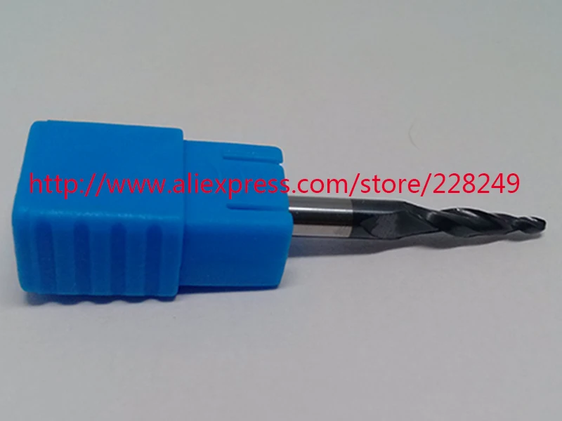 1pc R2*D6*20*50L*2F HRC55 Tungsten solid carbide Coated Tapered Ball Nose End Mills CNC milling cutters wood knife tools
1pc R2*D6*20*50L*2F HRC55 Tungsten solid carbide Coated Tapered Ball Nose End Mills CNC milling cutters wood knife tools
