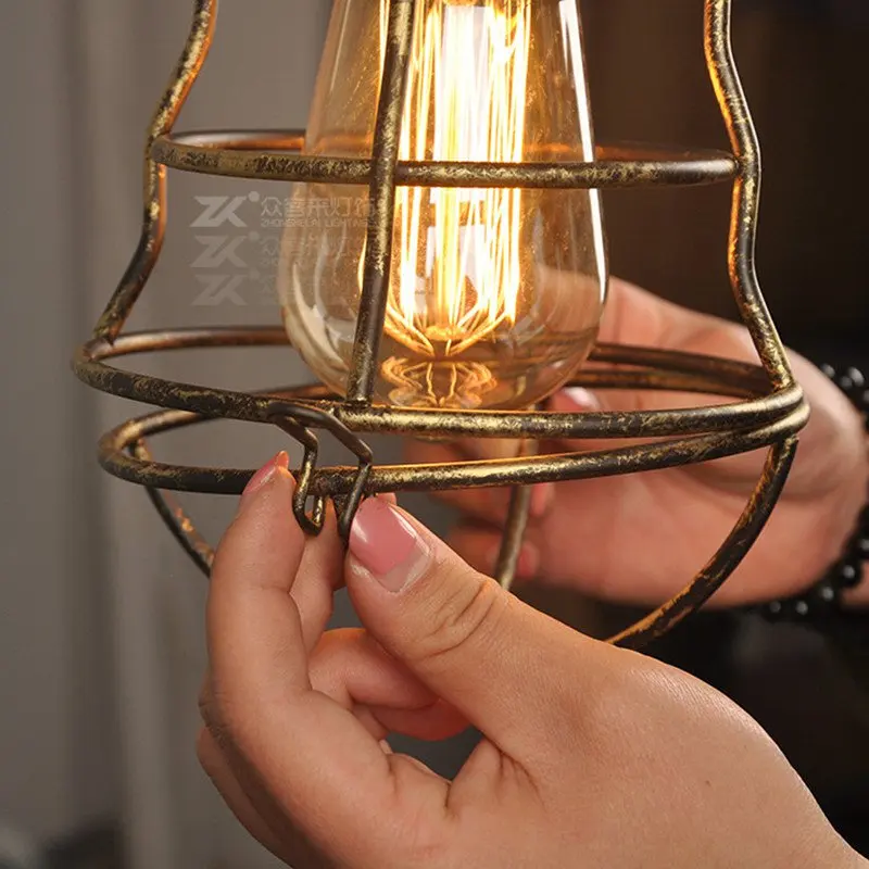 Creative simple Water pipe cage Pendant light personality Retro Iron industrial wind E27 Pendant Lamp for Restaurant Coffee Bar
Creative simple Water pipe cage Pendant light personality Retro Iron industrial wind E27 Pendant Lamp for Restaurant Coffee Bar