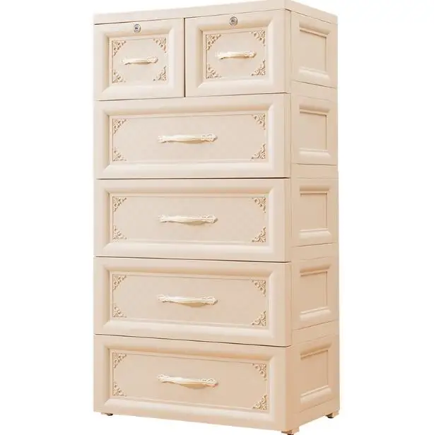 European khaki white, large size, thickened drawer drawer, sorting clothes, storage cabinet, living room imitation wood grain
European khaki white, large size, thickened drawer drawer, sorting clothes, storage cabinet, living room imitation wood grain