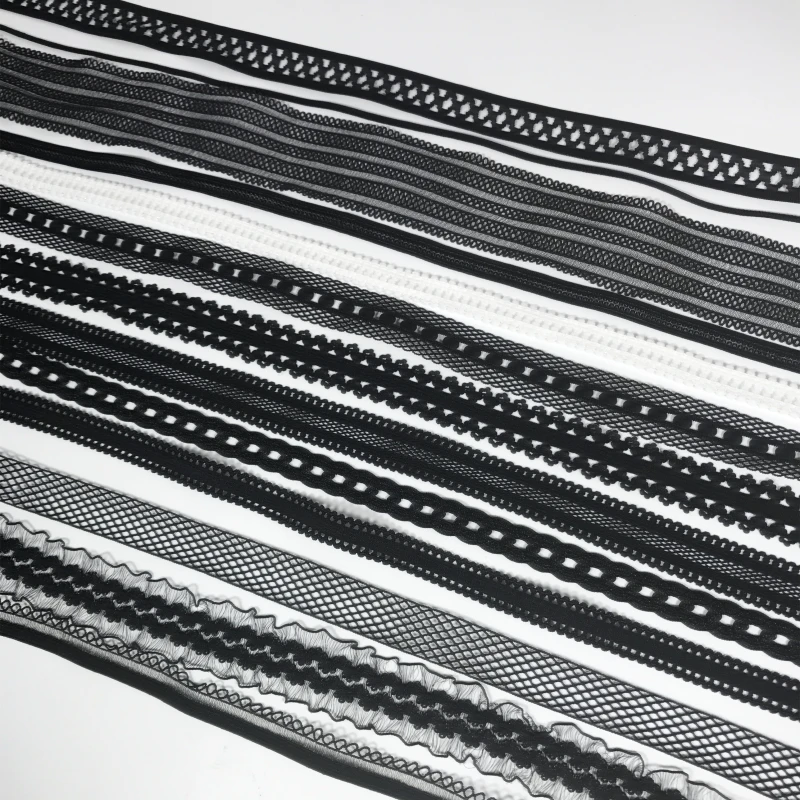 Hot! 5Meters 1.2cm to 4cm Width Black Garment Accessories Lace Material elastic Sewing Lace Trim Ribbon Necklace Wholesale
Hot! 5Meters 1.2cm to 4cm Width Black Garment Accessories Lace Material elastic Sewing Lace Trim Ribbon Necklace Wholesale