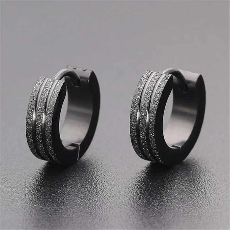 New Trendy Blue Color Ear Piercings For Women Men Stainless Steel Cool Stripe Scrub Stud Earrings Fashion Jewelry wholesale
New Trendy Blue Color Ear Piercings For Women Men Stainless Steel Cool Stripe Scrub Stud Earrings Fashion Jewelry wholesale
