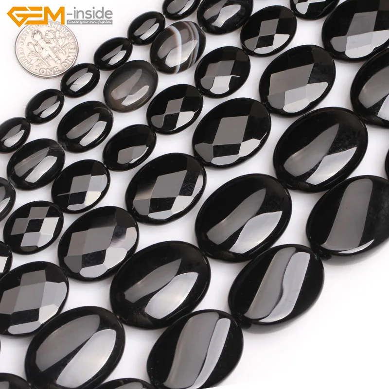 Gem-inside Selectable Size Natural Oval Black Onyx Agate Beads For Jewelry Making Beads Bracelets For Women 15" DIY Beads
Gem-inside Selectable Size Natural Oval Black Onyx Agate Beads For Jewelry Making Beads Bracelets For Women 15" DIY Beads